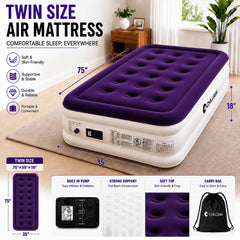 CHILLSUN flocked top texture showing soft surface and quieter sleep