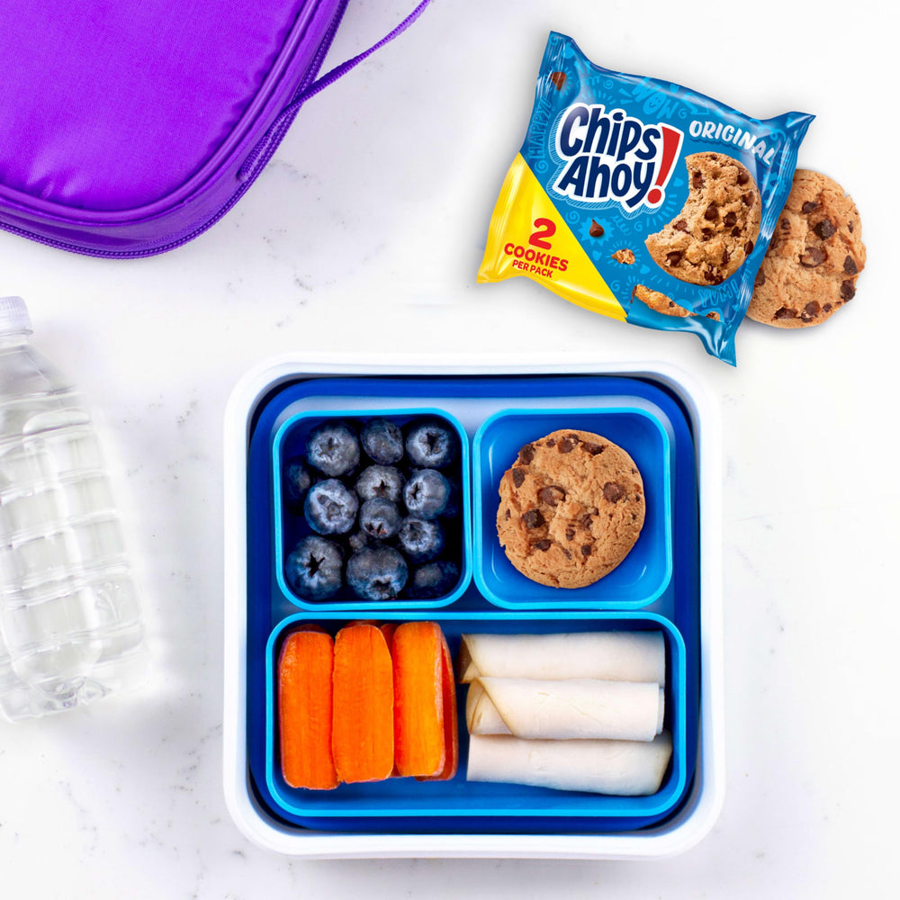 Chips Ahoy! conjunto de 50 paquetes apilados, suministro para eventos