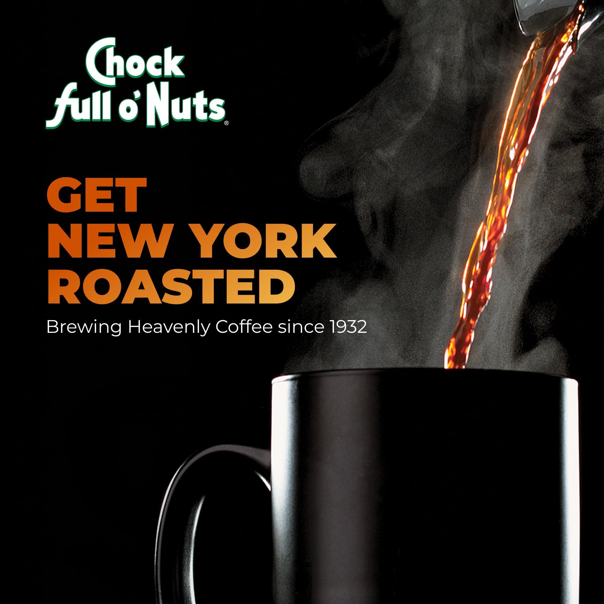 Chock Full o' Nuts cápsula K-Cup vista superior, detalle que garantiza compatibilidad