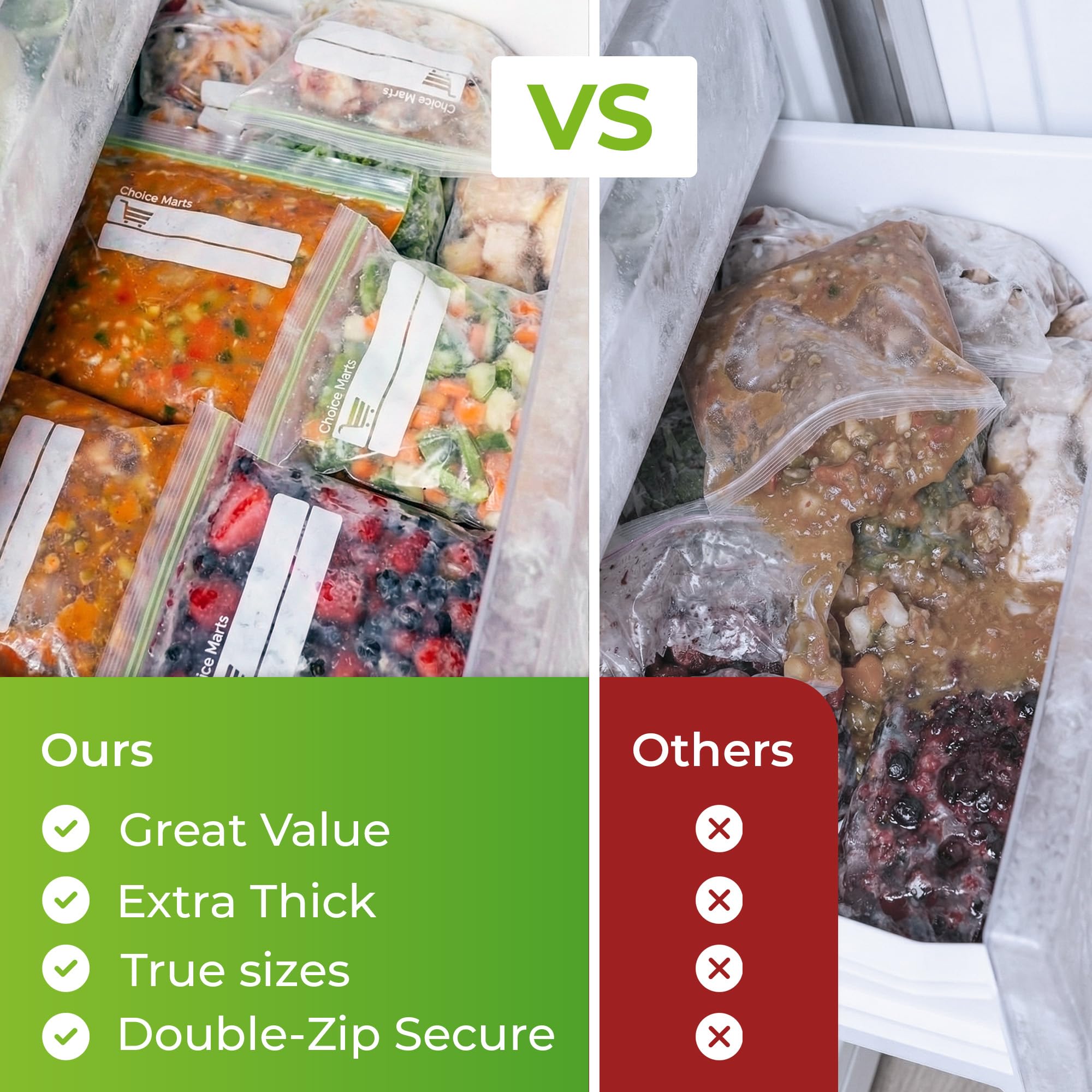 Choice Marts bolsa con sándwich lista para merienda, conveniencia y frescura