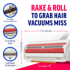 ChomChom Roller detalle del rastrillo que afloja pelo incrustado eficazmente