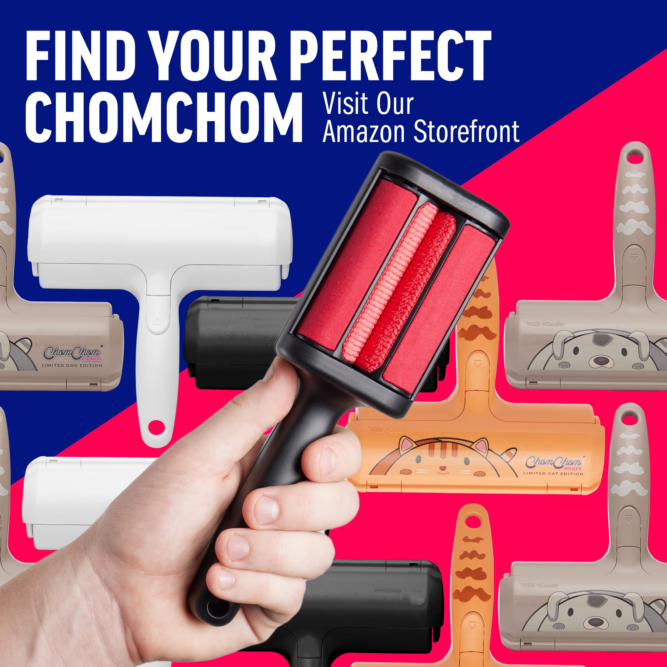 ChomChom Roller con funda y accesorios para transporte y almacenamiento