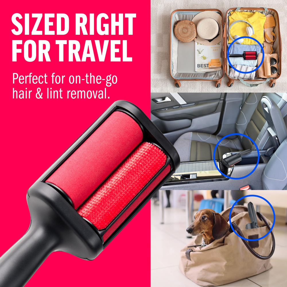 ChomChom Roller comparación de tamaño en mano ideal para llevar en bolso