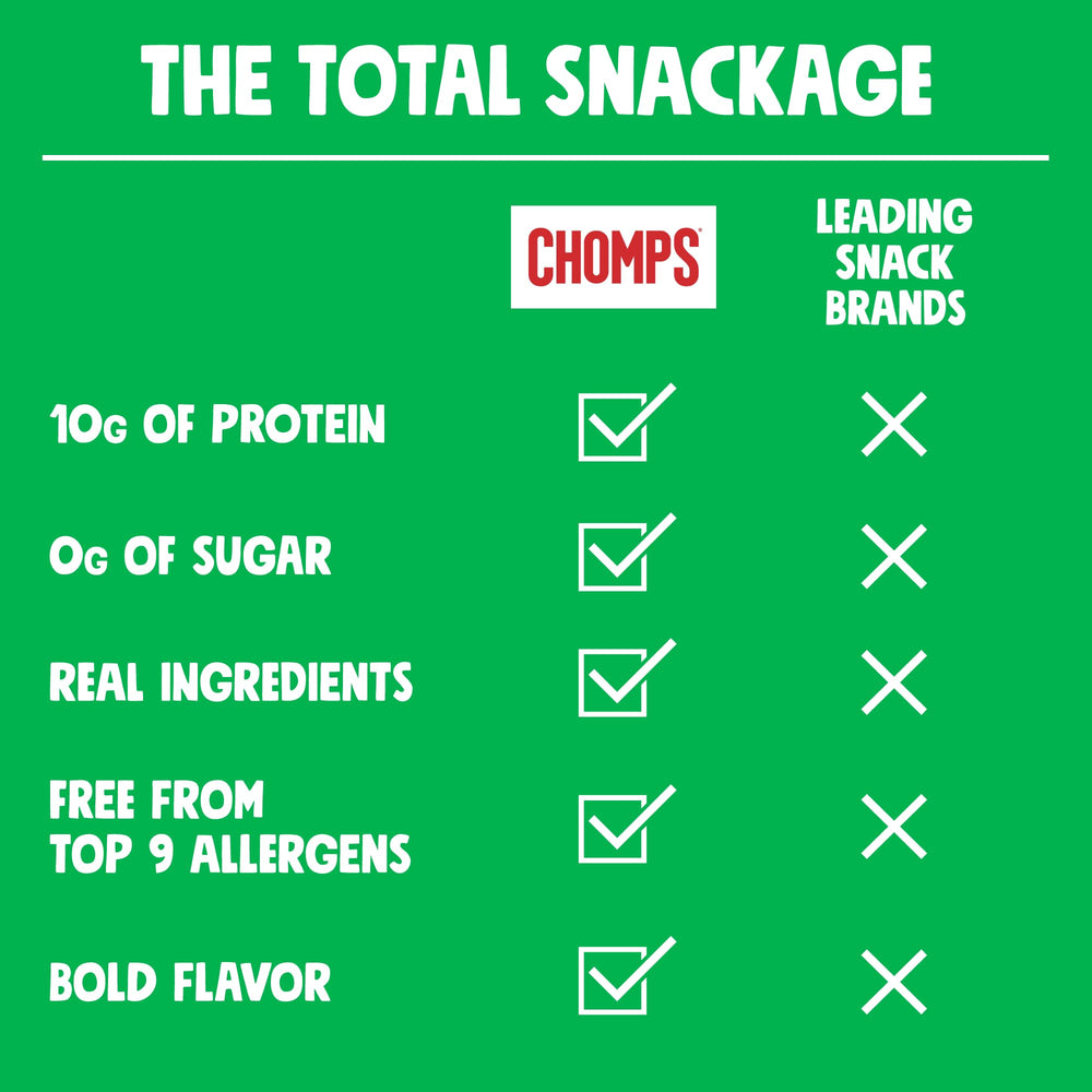 Chomps open 10-count box with individually wrapped sticks