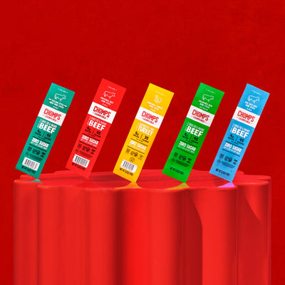 Clear Chomps nutrition label detail showing clean ingredients and diet-friendly benefits
