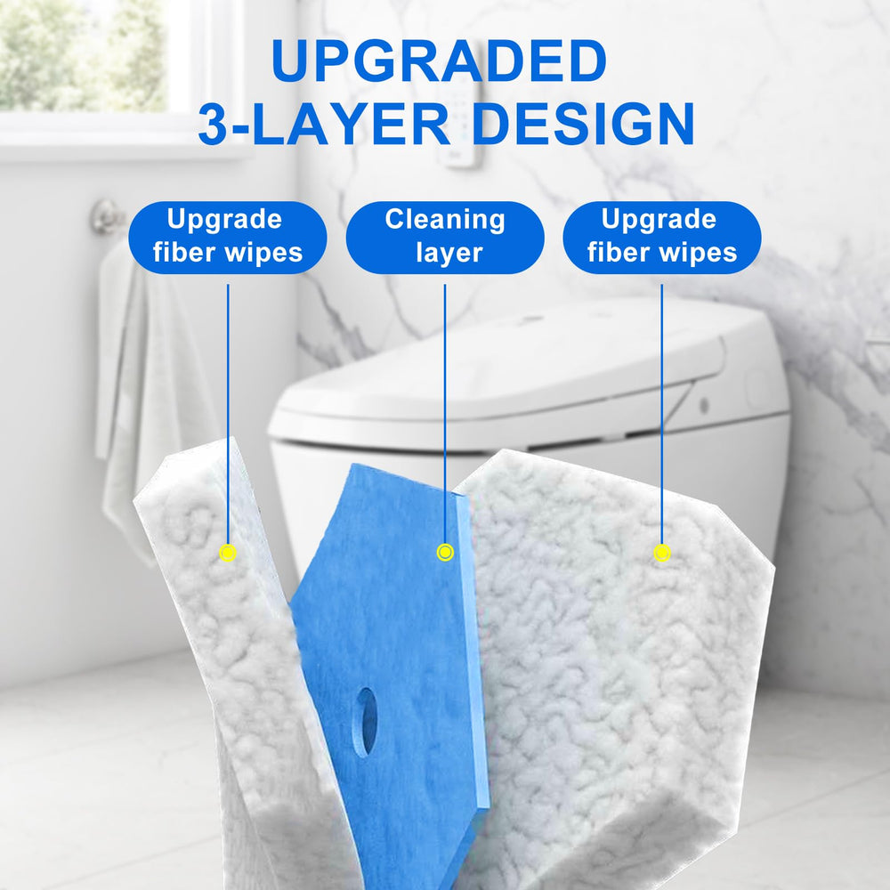 Choneight detalle de tres capas de microfibra, mayor poder de limpieza