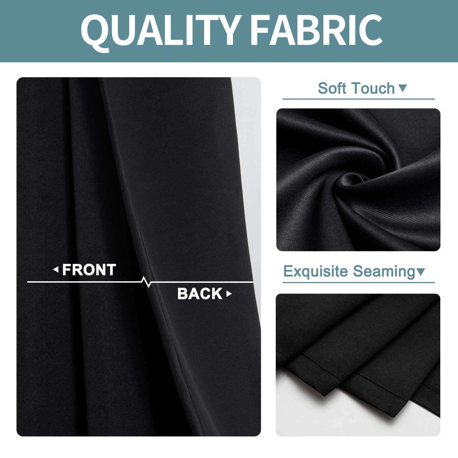 ChrisDowa fabric texture close-up highlighting dense weave and light blocking benefit