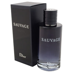 CHRISTIAN DIOR Sauvage lifestyle image on dresser illustrating size and everyday convenience