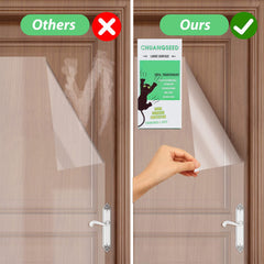 CHUANGSEED protector aplicado en puerta evitando marcas por garras de mascota