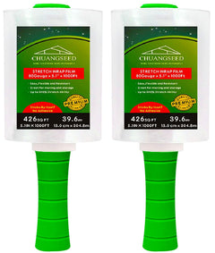 CHUANGSEED rollo frontal mostrando ancho y longitud para embalaje seguro