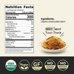 Chung Jung One fideos transparentes sueltos mostrando textura y limpieza