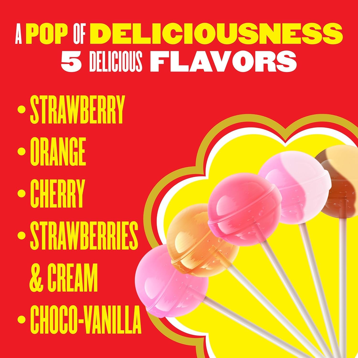 Chupa Chups primer plano choco-vanilla que muestra textura y sabor suave