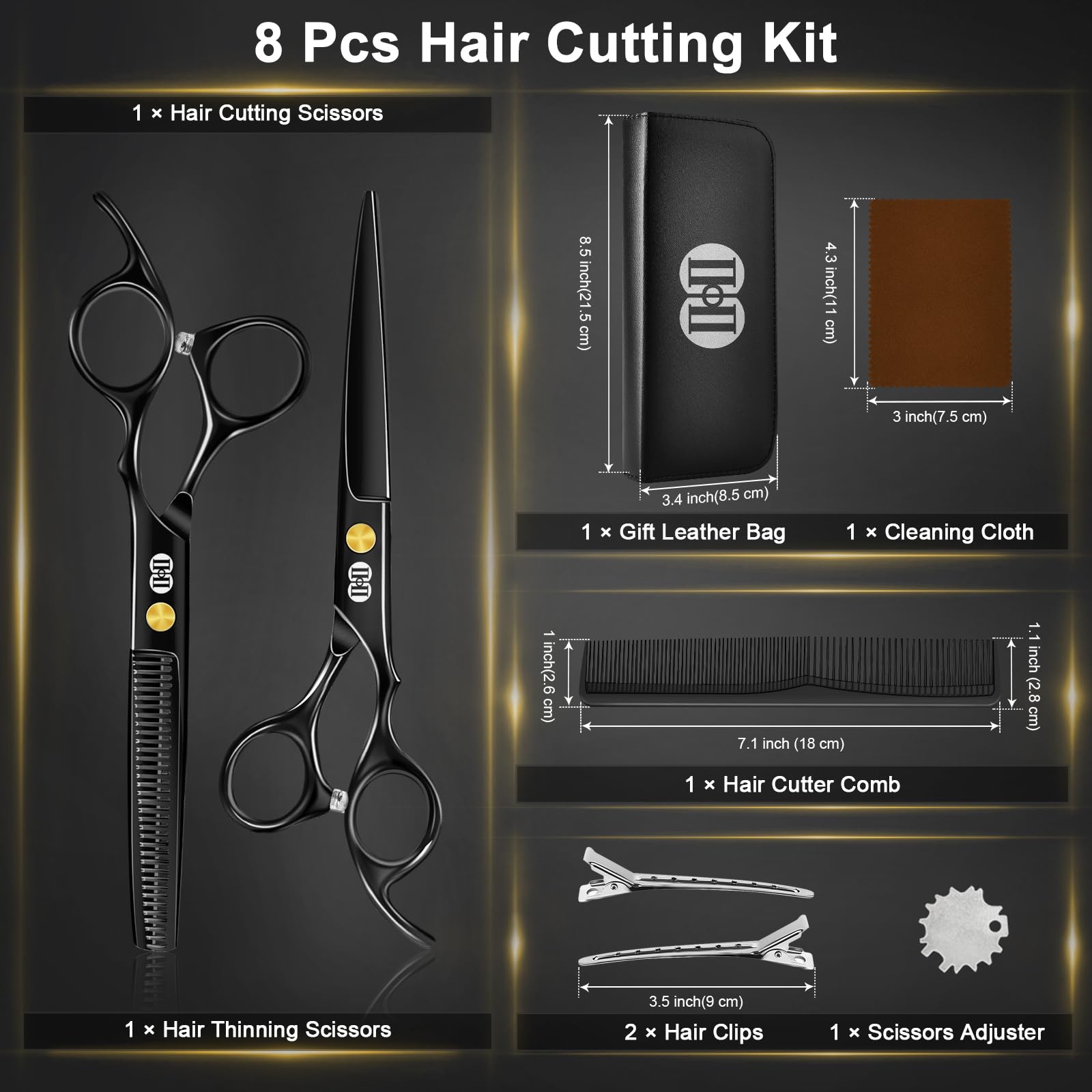 CIICII accesorios del kit: peine, pinzas y llave ajustadora para mantenimiento