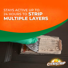 Detalle de la textura del gel Citristrip mostrando consistencia espesa y adherencia