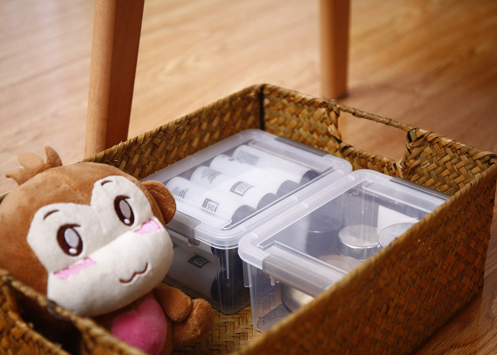 Citylife bins filled with small parts showing organized contents and quick identification
