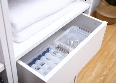 Citylife organized workbench with bins showing tidy storage and improved workflow