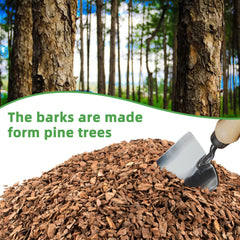 CJGQ close-up of pine bark chips highlighting texture and airflow benefit