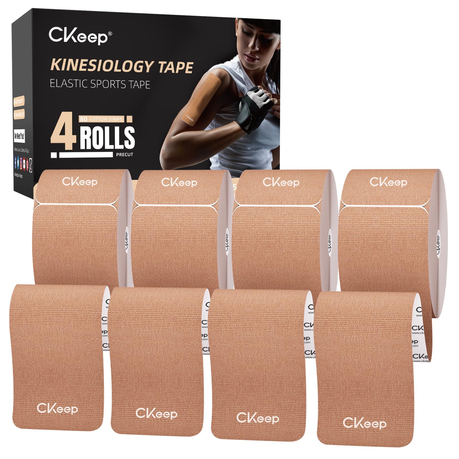 CKeep caja frontal 4 rollos, presentación práctica y económica