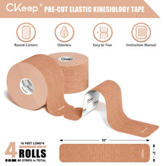 CKeep tira precortada textura de algodón, cómoda y elástica