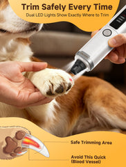 Ckin pet dual LED lights illuminating nail quick for safer trimming
