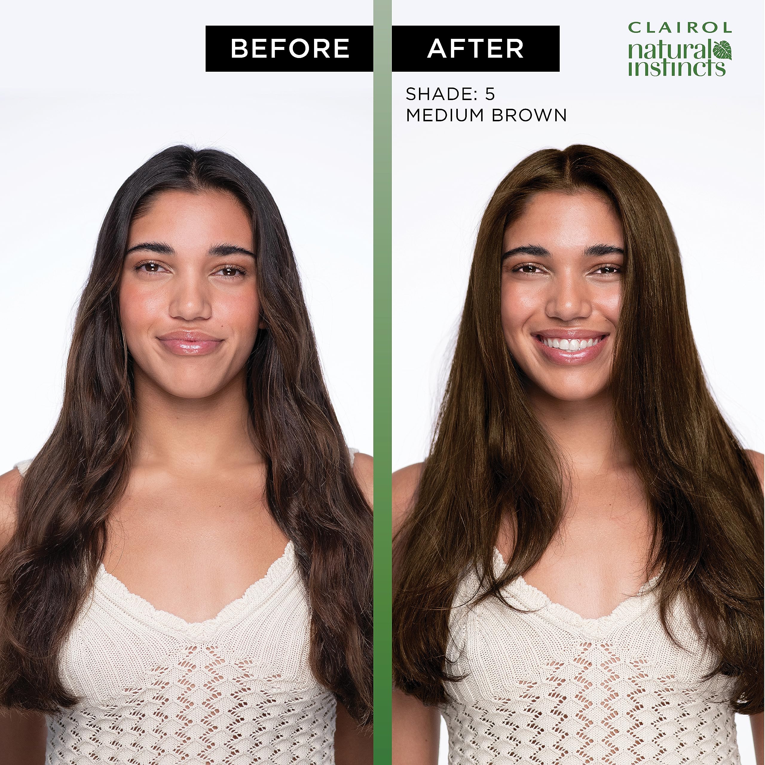 Clairol acondicionador brillo incluido que suaviza y aporta brillo