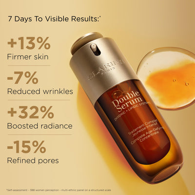 CLARINS close-up of separated water and oil phases highlighting balanced delivery