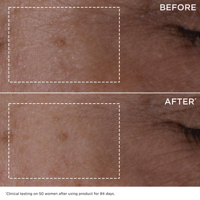 CLARINS dispensed serum on hand showing lightweight texture and fast absorption