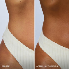 Clarins textura lechosa en primer plano que facilita aplicación uniforme