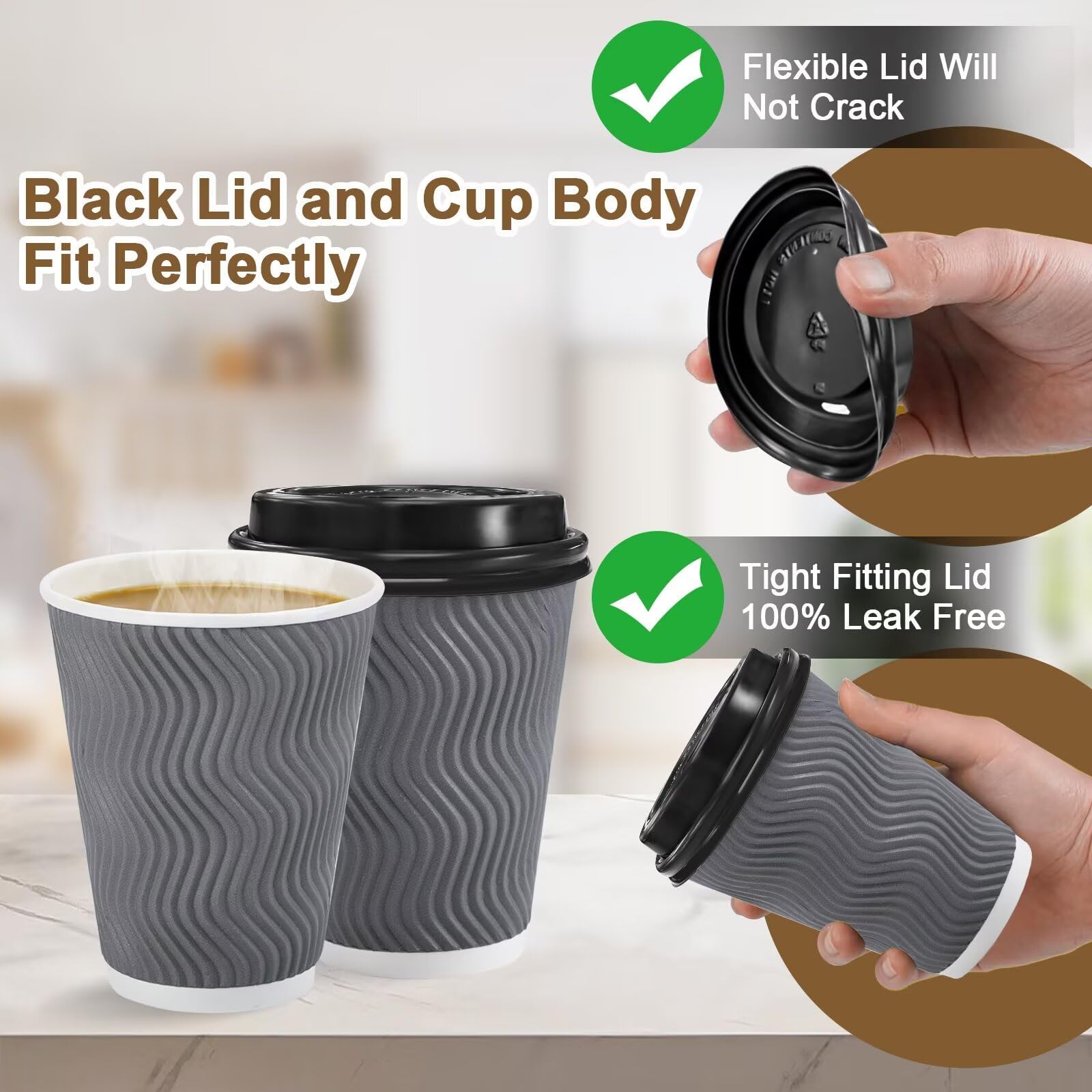 Clawsoff 12 oz cup held in hand showing proper size and fit