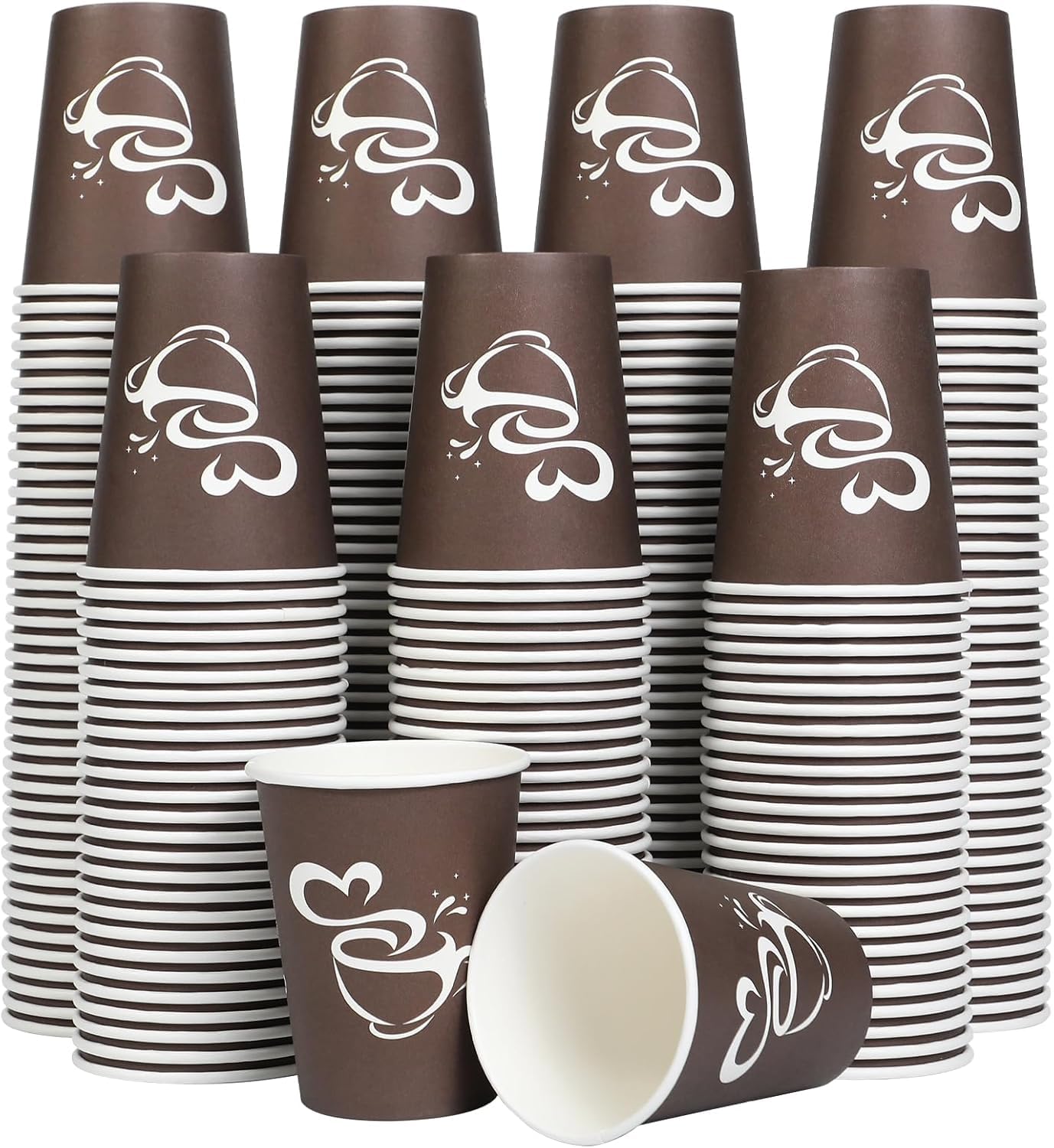 Clawsoff front pack of 300 brown cups showing quantity and value