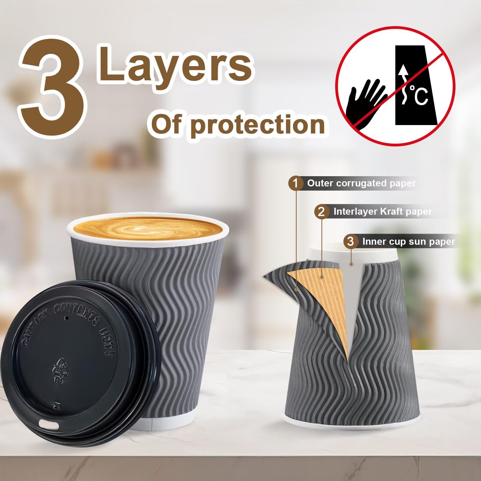 Clawsoff stacked cups being dispensed for fast service efficiency