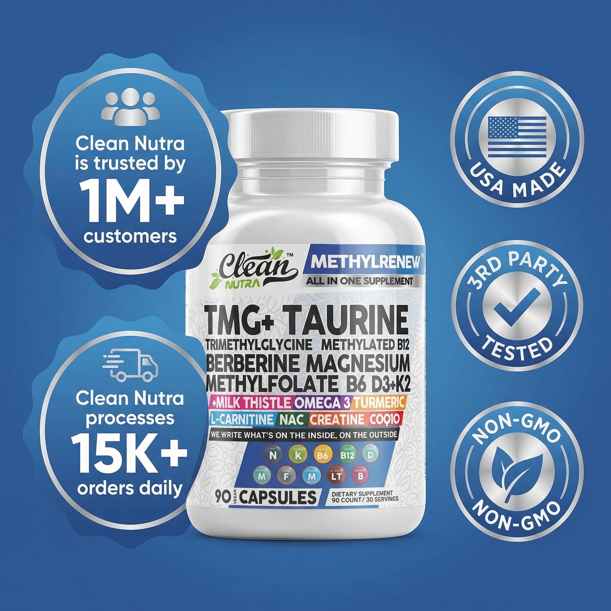 Clean Nutraceuticals cápsulas junto a desayuno saludable en ambiente hogareño
