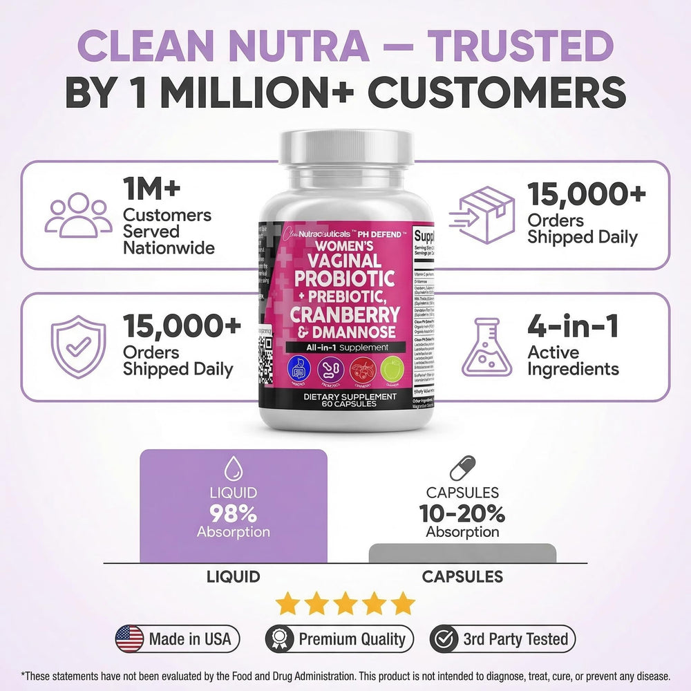Arándanos y D‑Mannosa junto a frasco Clean Nutraceuticals representando soporte urinario
