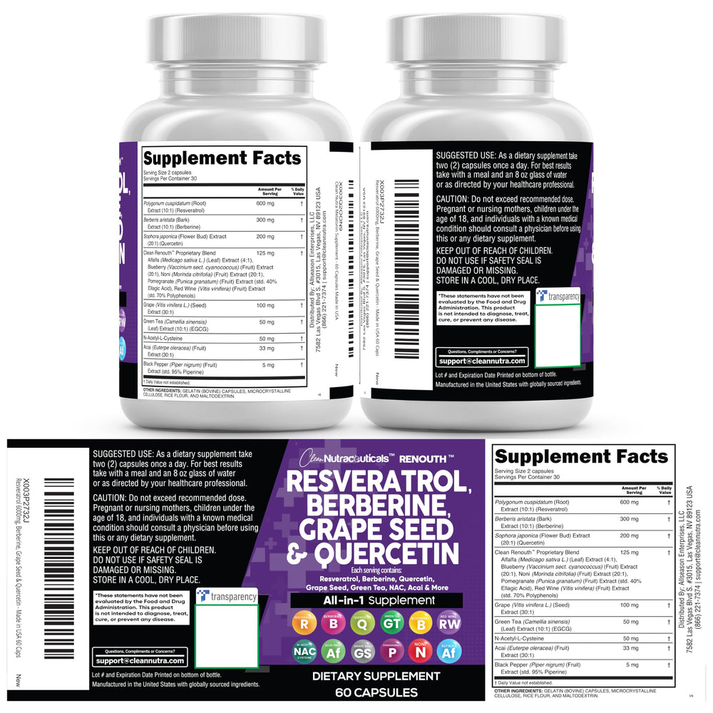 Clean Nutraceuticals open bottle top view showing capsule fill and serving accessibility