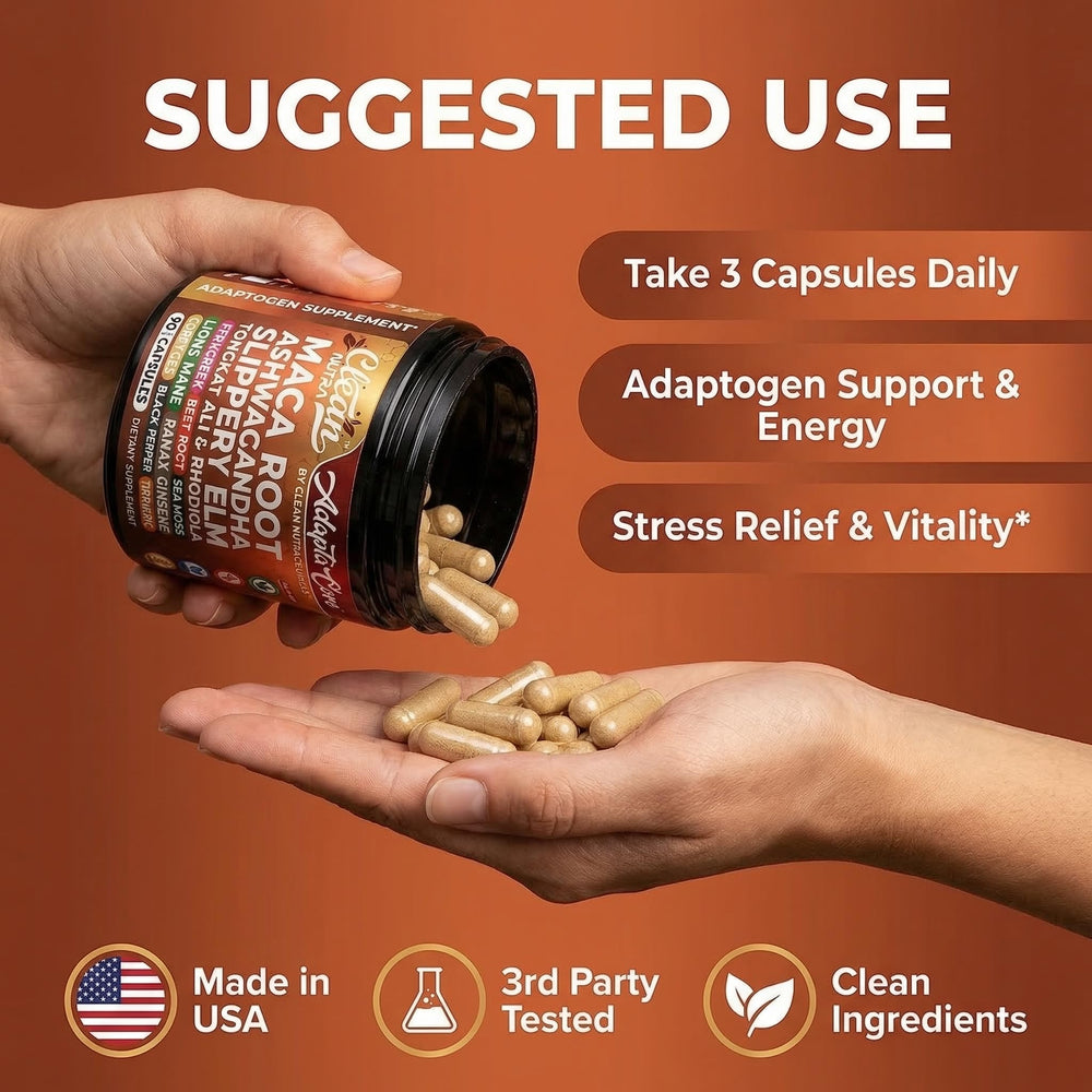 Clean Nutraceuticals cápsula junto a moneda para comparar tamaño real
