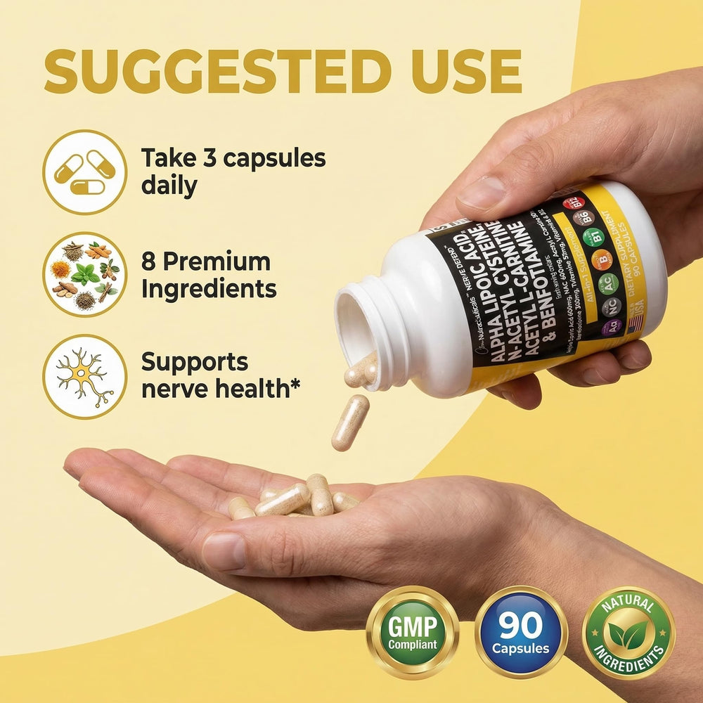 Clean Nutraceuticals detalle de etiqueta destacando vitaminas B y cantidades claras