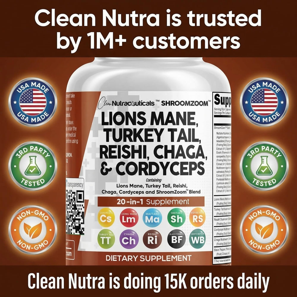 Clean Nutraceuticals envase en cocina con vaso, integración en rutina matinal