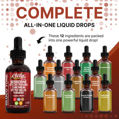 Clean Nutraceuticals Gluco Tone dropper pouring precise drops for easy dosing