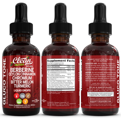 Clean Nutraceuticals Gluco Tone on a breakfast table to illustrate daily routine use