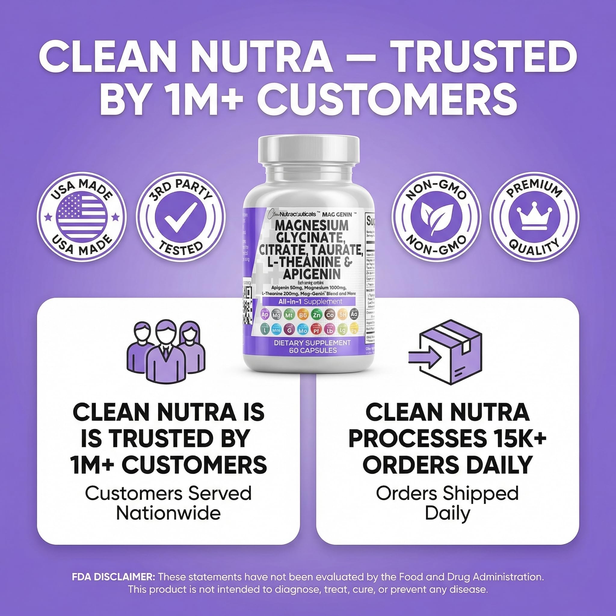 Clean Nutraceuticals ingredientes activos dispuestos para verificación visual