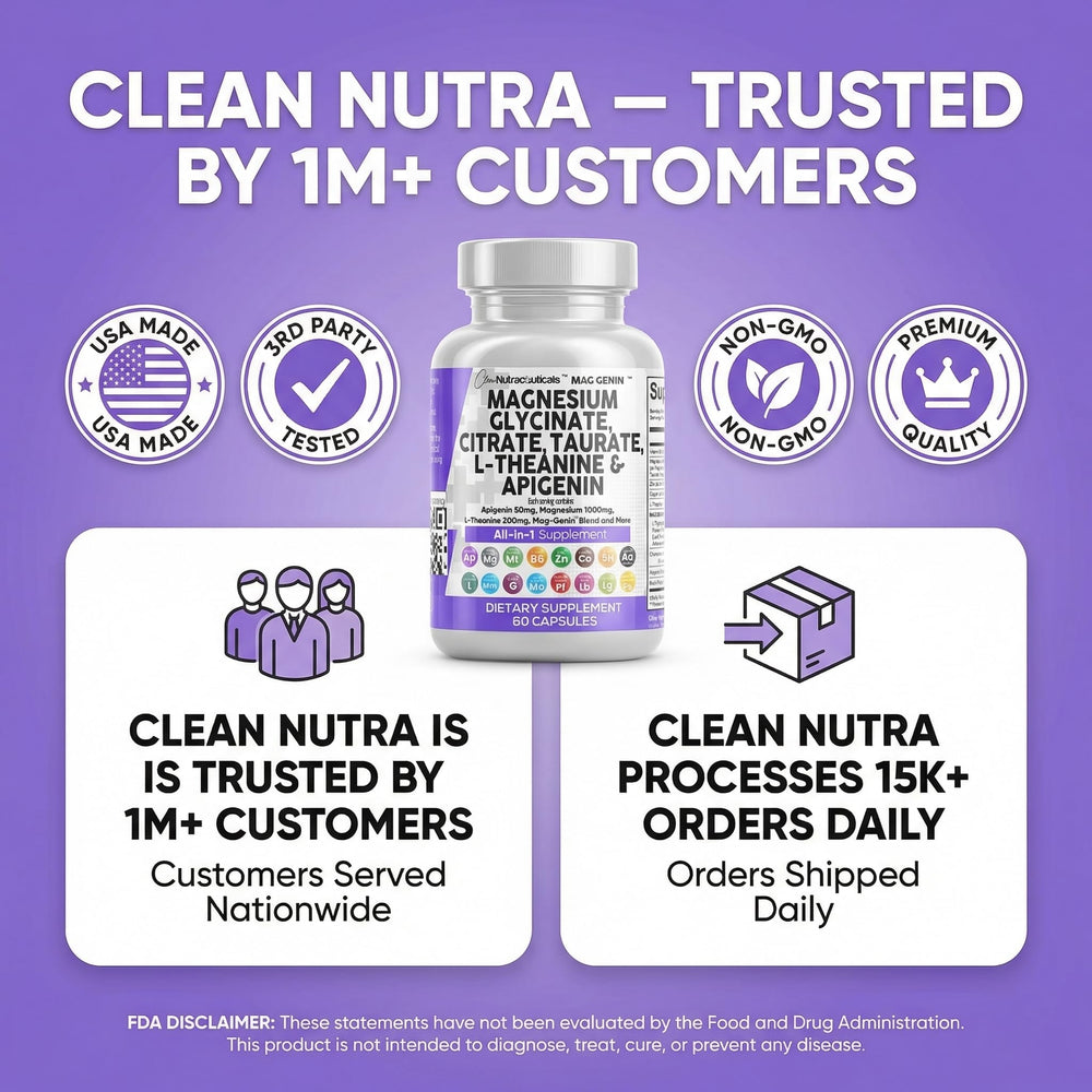 Clean Nutraceuticals ingredientes activos dispuestos para verificación visual
