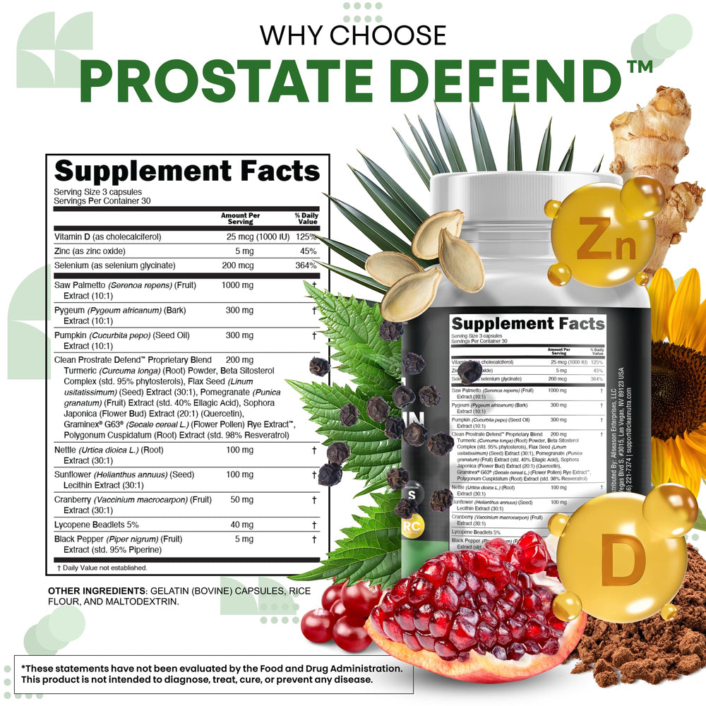 Clean Nutraceuticals bayas de saw palmetto crudas junto al frasco, apoyo herbal