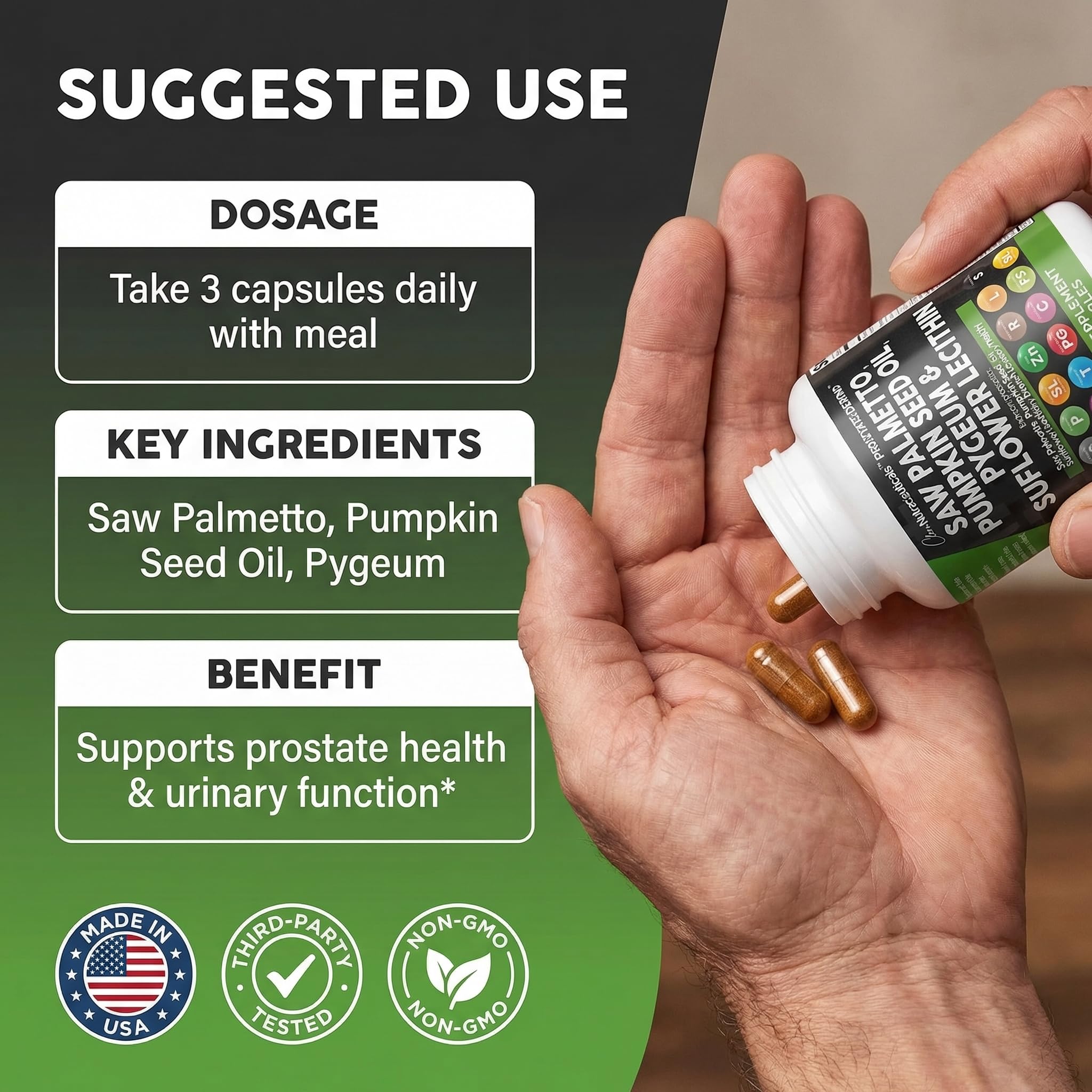 Clean Nutraceuticals semillas de calabaza para ilustrar fuente natural de aceite