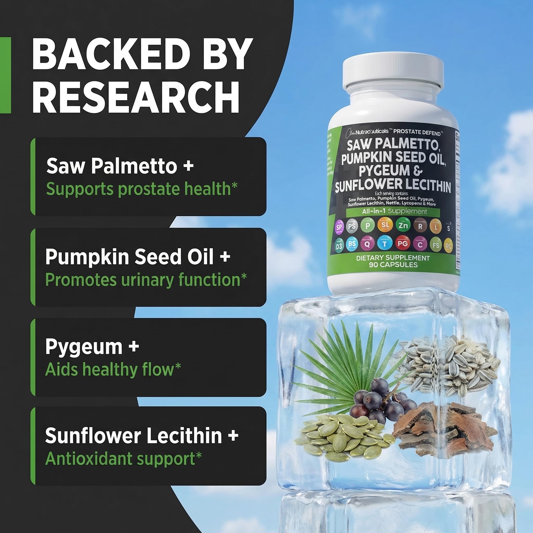 Clean Nutraceuticals etiqueta con lista de ingredientes y transparencia de formulación