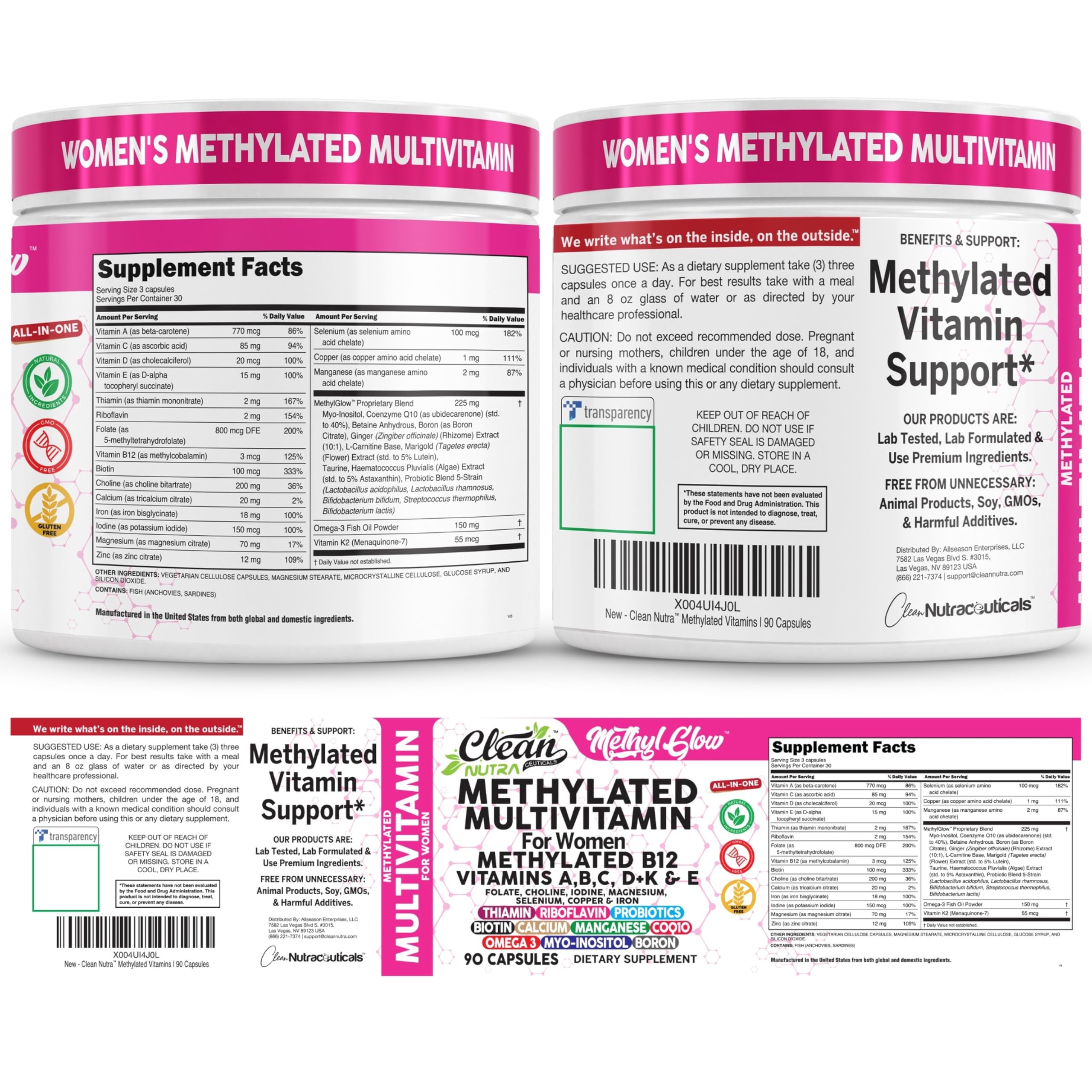 Clean Nutraceuticals materias primas mostrando polvo y calidad premium