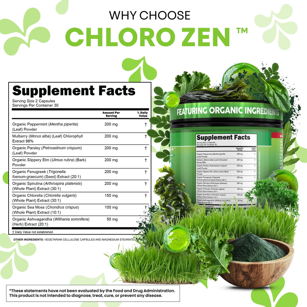 Clean Nutraceuticals raw sea moss detail showing prebiotic support visually