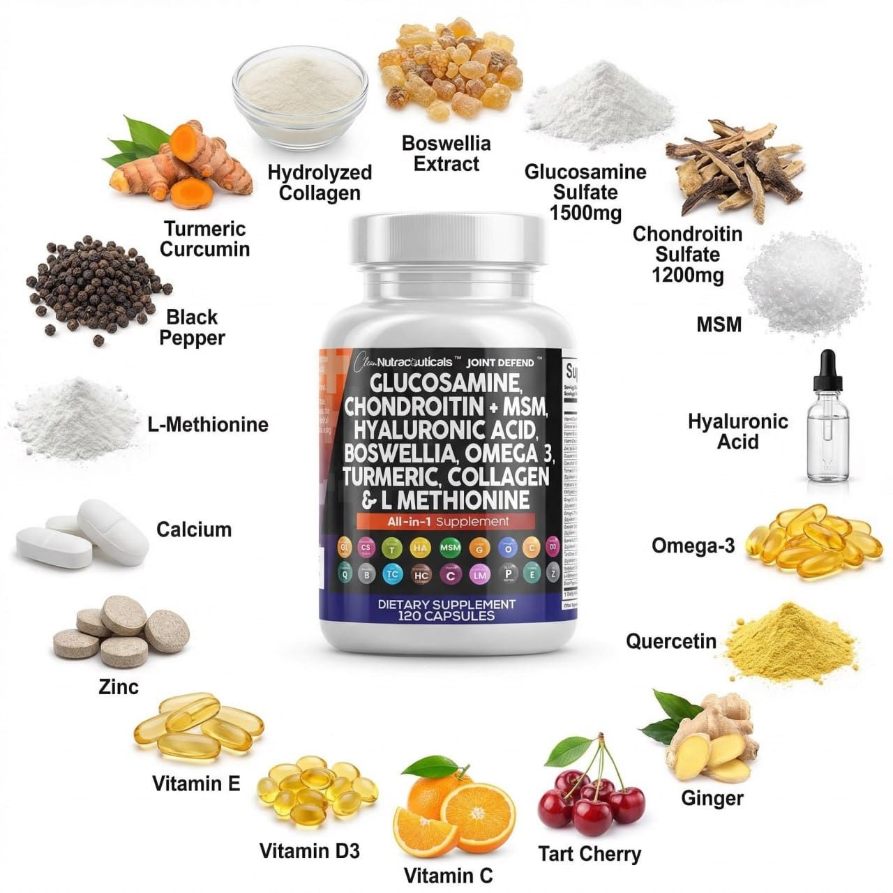 Clean Nutraceuticals comparación de tamaño con mano para escala clara