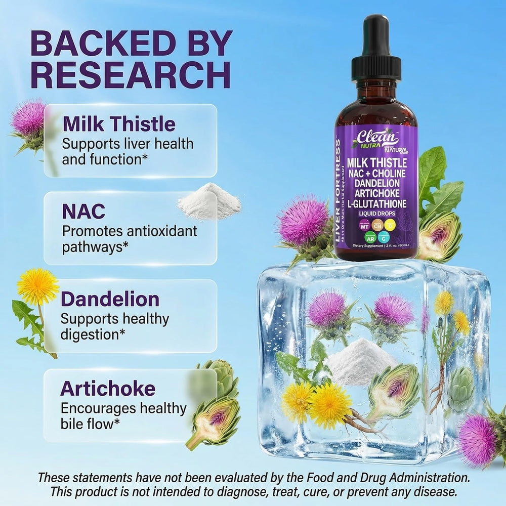 Clean Nutraceuticals gotas en cucharilla mostrando textura y facilidad de mezcla