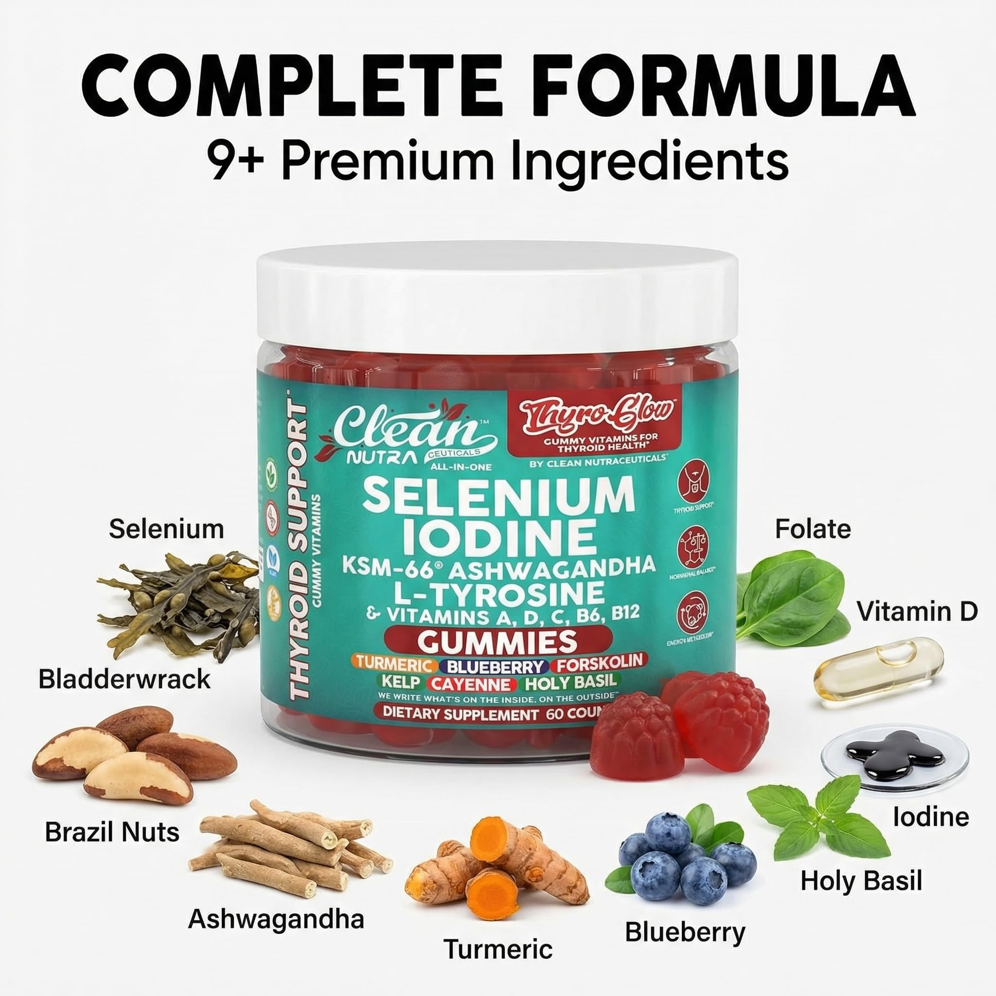 Clean Nutraceuticals conjunto de ingredientes naturales usados, refuerza transparencia