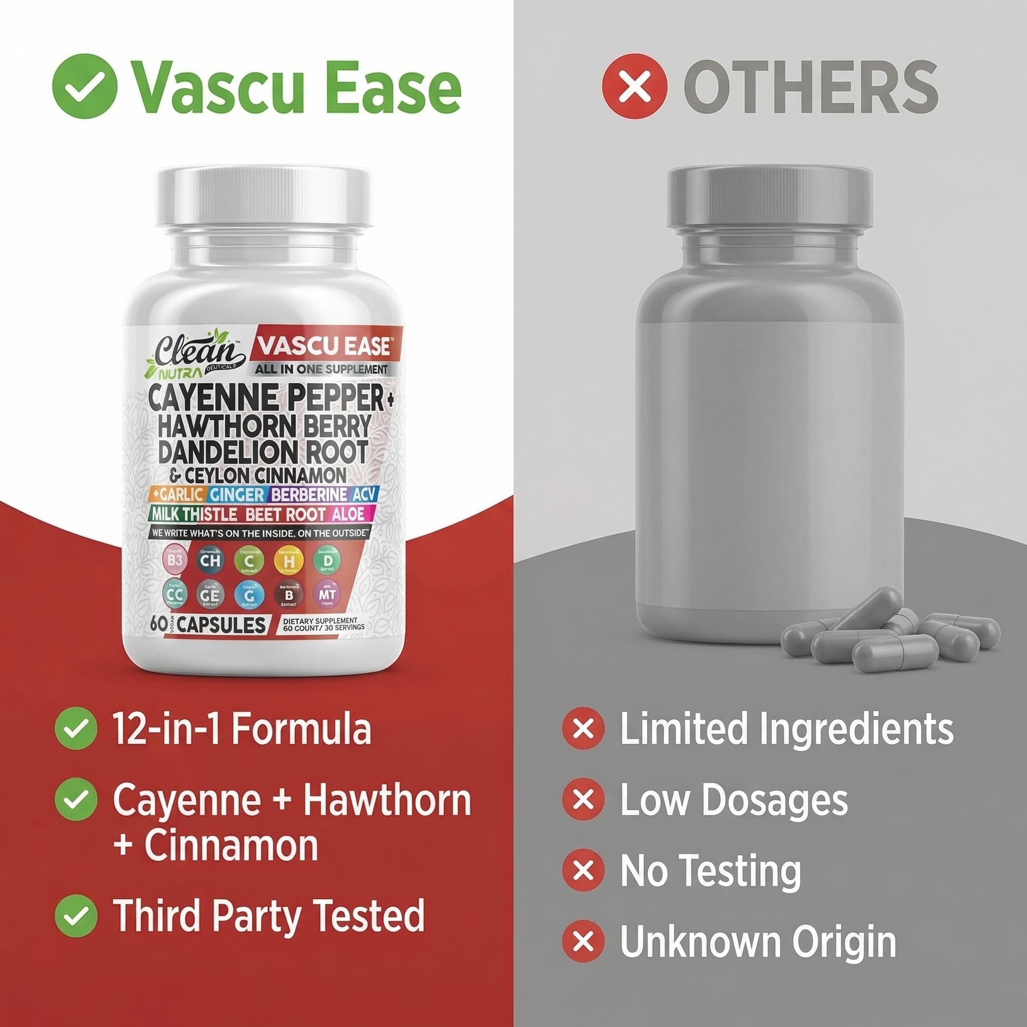 Clean Nutraceuticals bottle on kitchen counter illustrating daily routine convenience